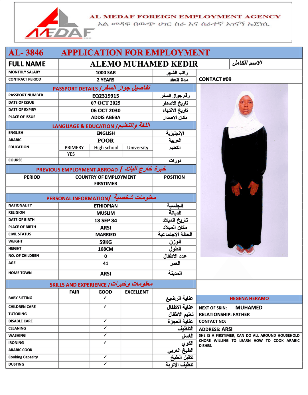 ALEMO MUHAMED KEDIR
